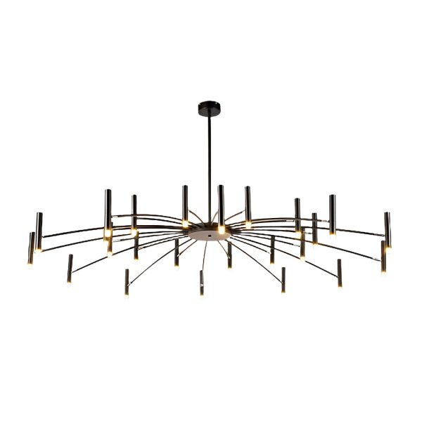 Adjustable Metal DIY Three Step Dimming LED Minimalist Chandelier - Image 22