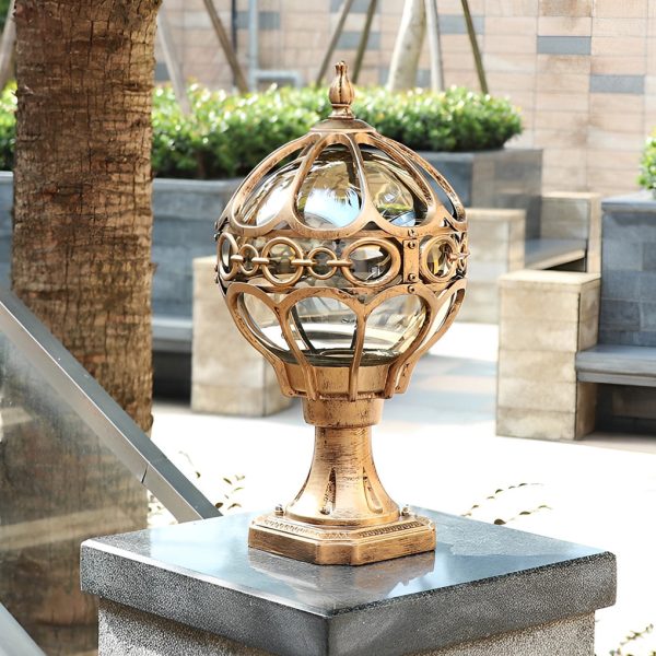 Creative Round Ball Waterproof LED European-style Fence Post Lights - Image 3