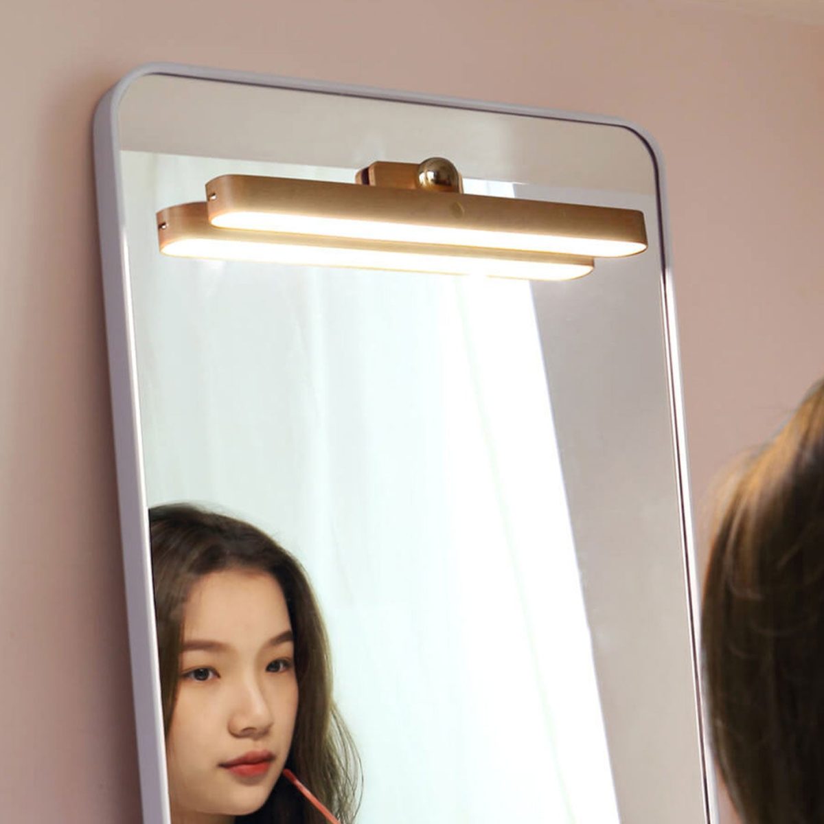 Modern Wooden Strip USB Magnetic LED Mirror Front Wall Sconce Lamp - Image 19