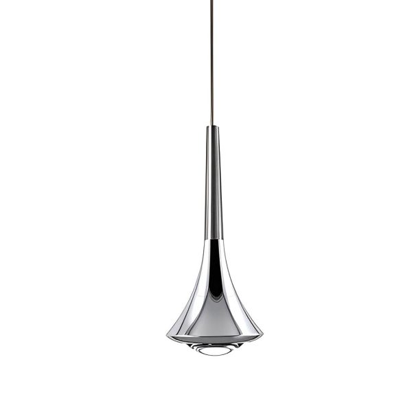 1-Light Water Drop Metal LED Nordic Staircase Pendant Lights Small Chandelier - Image 11
