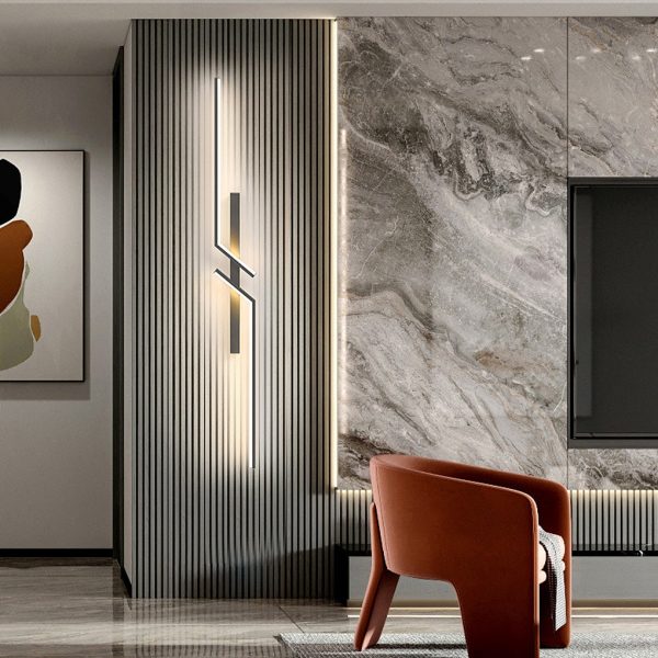 Irregular Symmetrical L Shape Creative LED Minimalist Wall Lamp Sconces Lighting - Image 5
