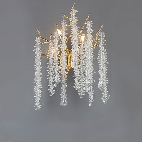 Modern Light Luxury Tree Branch Crystal 3-Light Wall Sconce Lamp - Image 6