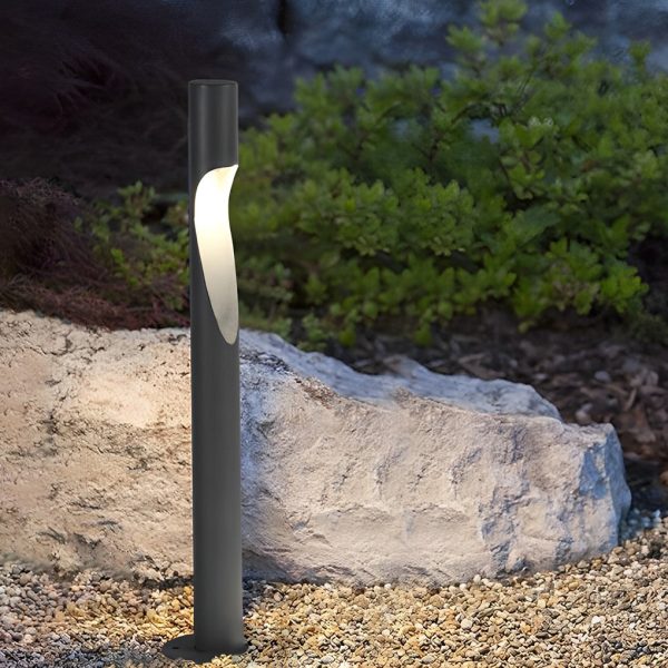 Round Creative Waterproof LED 10W Gray Modern Outdoor Light Pathway Lamp - Image 2