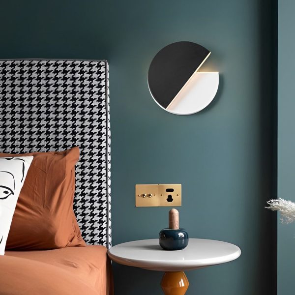 Creative Circular 350?? Rotatable LED Black Nordic Wall Sconces Lighting - Image 2