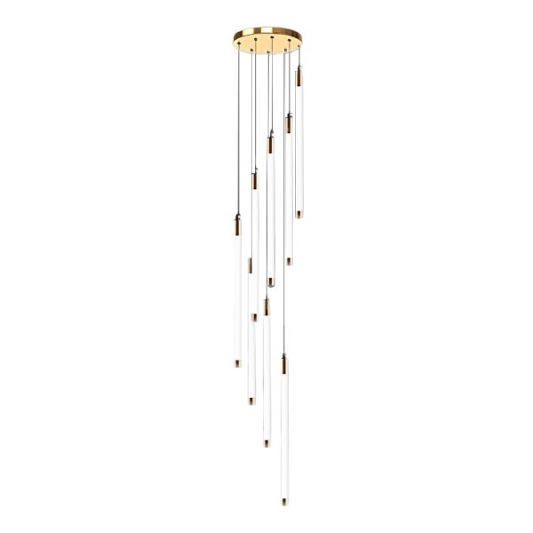 Spiral Creative Long Strip LED Modern Duplex Staircase Chandelier Light - Image 19