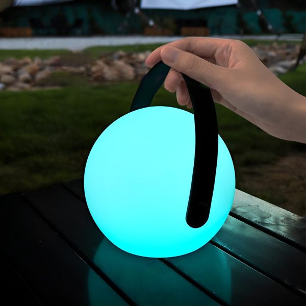 6 inch Portable RGB Sphere Table Lamp Colorful Ambient Lights - Image 3