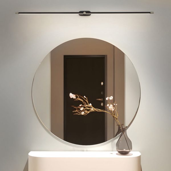 Ultra-Slim Cylindrical LED Bathroom Vanity Light with Indirect Lighting, 26.8''/38.6''/50.4'' - Image 3