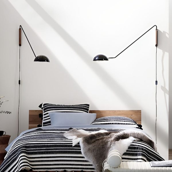 Adjustable Creative E27 Nordic Swing Arm Wall Lamp Wall Light Fixture - Image 2