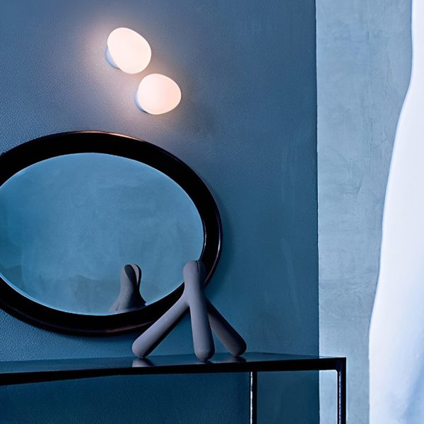 Cobblestones Pebbles Glass LED Minimalist White Nordic Wall Lights Fixture - Image 3