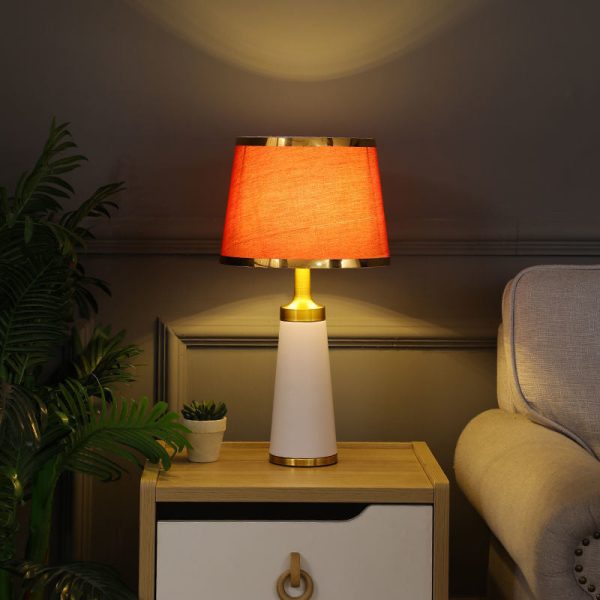 Nordic Fabric Column 1-Light Dimmer Touch Table Lamp - Image 2