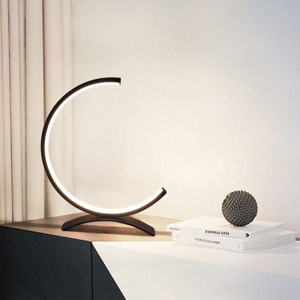 3/4 Circle Lamp Touch LED Modern Accent Table Lamp - Image 3