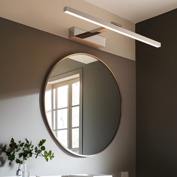 31'' 180?? Adjustable Stainless Steel Bathroom Vanity Light with LED Strip - Image 3