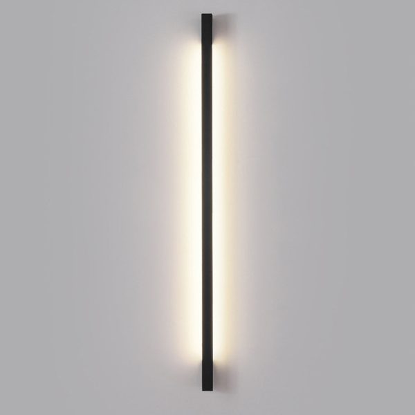 Minimalist Strip Three Step Dimming LED Black Postmodern Wall Lamp - Image 10