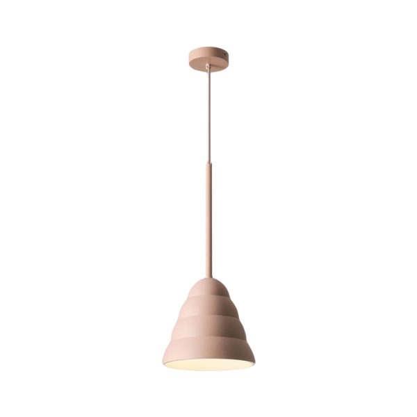 1-Light Resin Pink Figura Arc Pendant Lamp - Image 9
