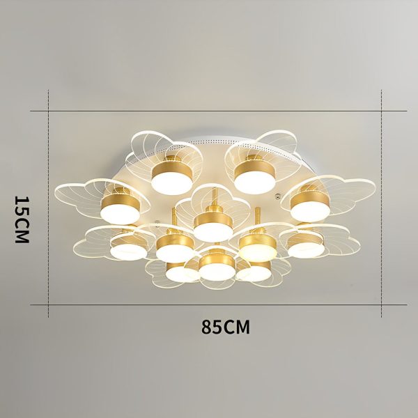 Acrylic Flower Design LED Nordic Ceiling Light Flush Mount Lighting - Image 9