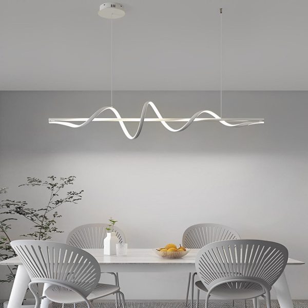 Wavy 360?? Rotating Ring Three Step Dimming LED Nordic Chandelier Light - Image 3