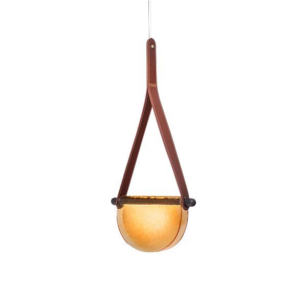 Creative Folded Semicircular Glass LED Post-Modern Belt Chandelier - Image 9