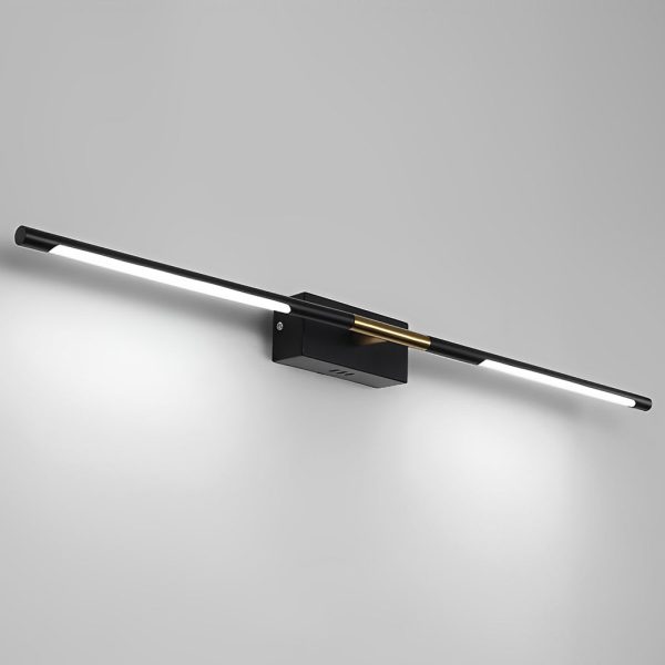 23.6''/39.4'' Black and Gold Linear LED Bathroom Vanity Light Bar - Image 10