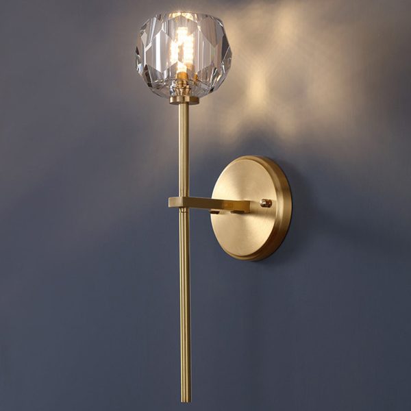 Ball-shaped LED Crystal Gold Postmodern Plug in Sconce Lighting Wall Lamp - Image 10