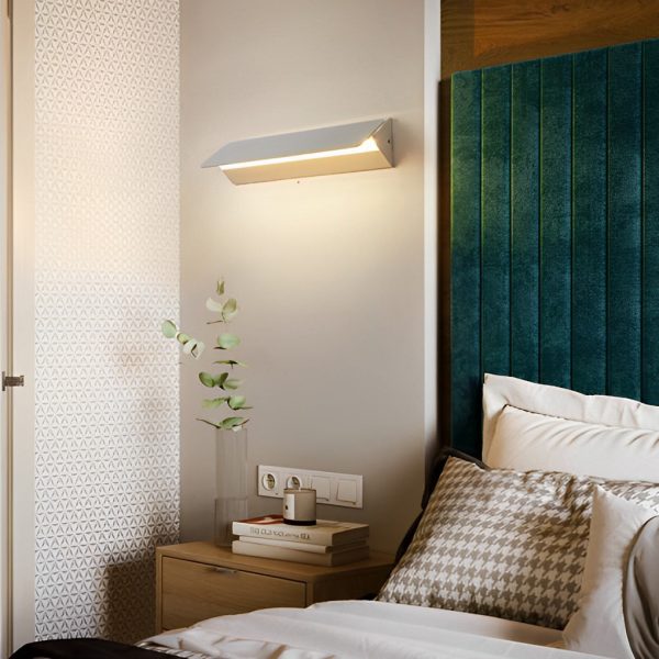 270?? Rotatable Adjustable Rectangular Strip LED White Nordic Wall Lamp - Image 3