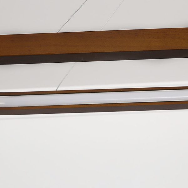 Modern Chinese Solid Wood Round Ring Frame Island Light LED Chandelier - Image 19