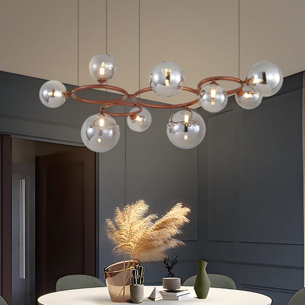 5/7/9-Light Glass Ball Circular Contemporary Chandelier with 3 Step Dimming - Image 16