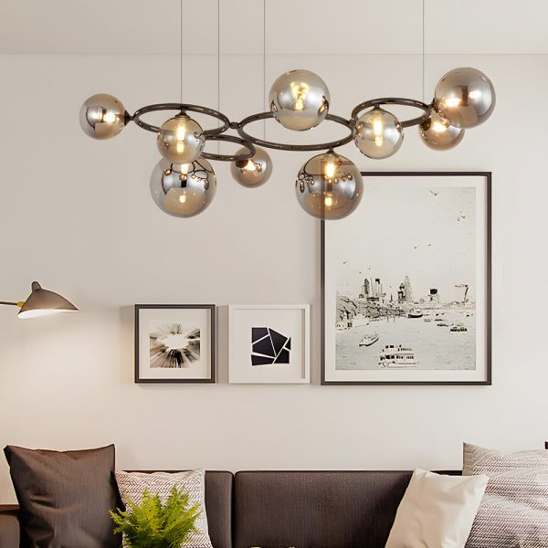 5/7/9-Light Glass Ball Circular Contemporary Chandelier with 3 Step Dimming - Image 13