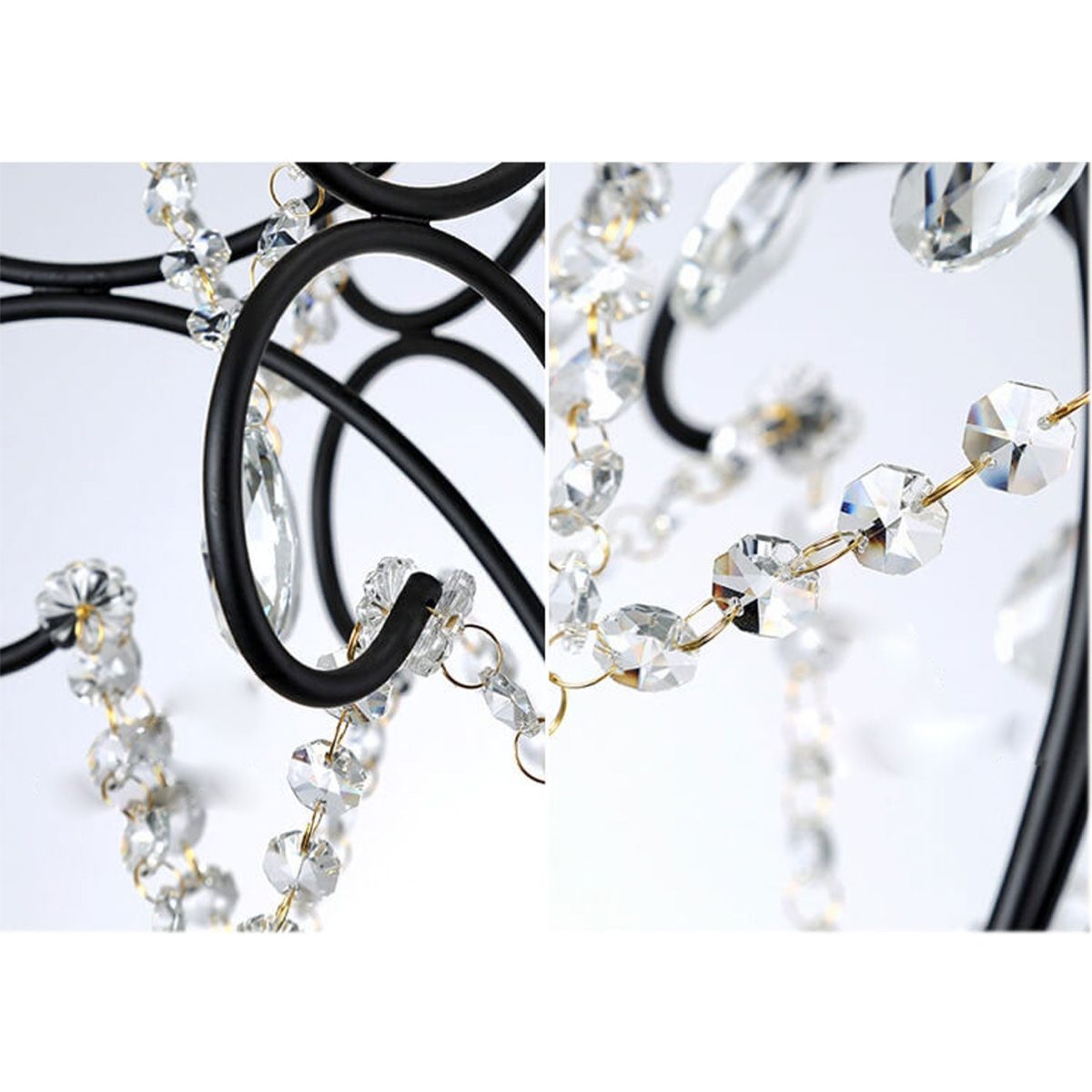 Vintage Luxury Crystal Candle Design 1/3 Light Chandelier - Image 9