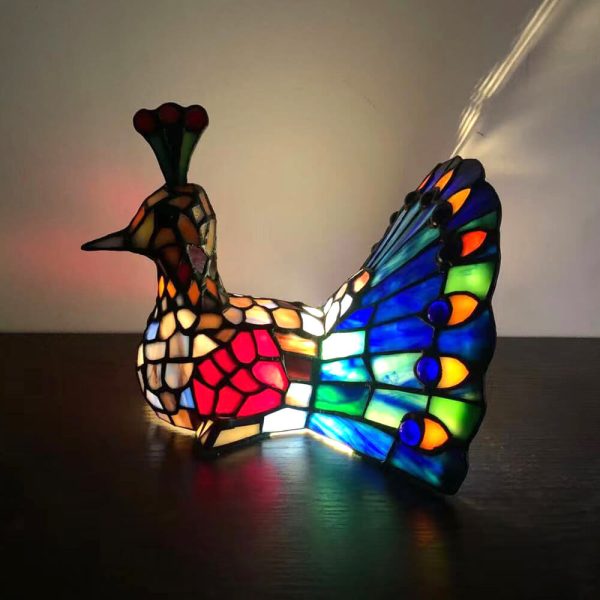 Tiffany Creative Animal Stained Glass 1-Light Decorative Table Lamp - Image 18