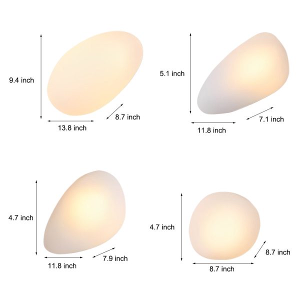 Colorful Glass Pebbles LED Small Decor Modern Indoor Wall Sconces Lighting - Image 17