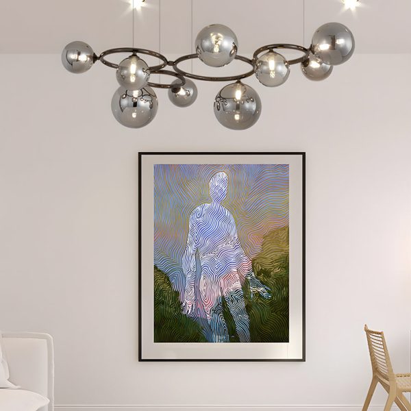 5/7/9-Light Glass Ball Circular Contemporary Chandelier with 3 Step Dimming - Image 15