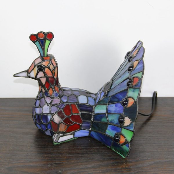 Tiffany Creative Animal Stained Glass 1-Light Decorative Table Lamp - Image 19