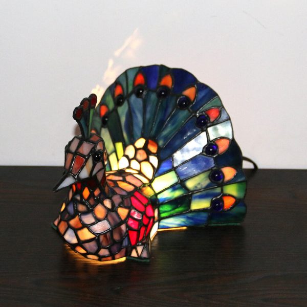 Tiffany Creative Animal Stained Glass 1-Light Decorative Table Lamp - Image 20