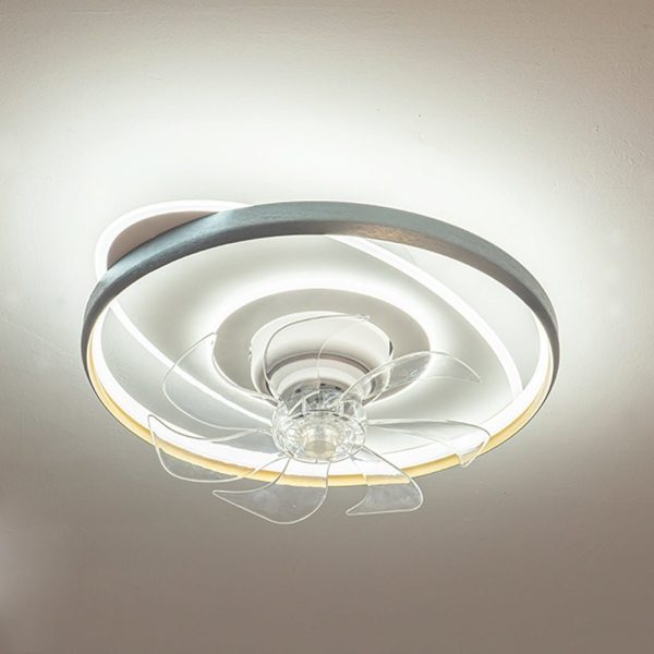 360?? Rotatable LED Three-color Light Stepless Dimming Ceiling Fan Lamp with Remote Control - Image 6