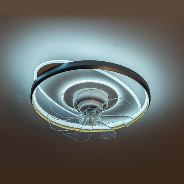360?? Rotatable LED Three-color Light Stepless Dimming Ceiling Fan Lamp with Remote Control - Image 5