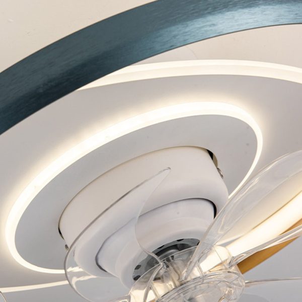 360?? Rotatable LED Three-color Light Stepless Dimming Ceiling Fan Lamp with Remote Control - Image 10