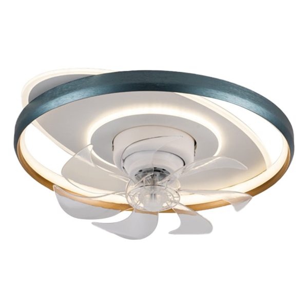360?? Rotatable LED Three-color Light Stepless Dimming Ceiling Fan Lamp with Remote Control - Image 7