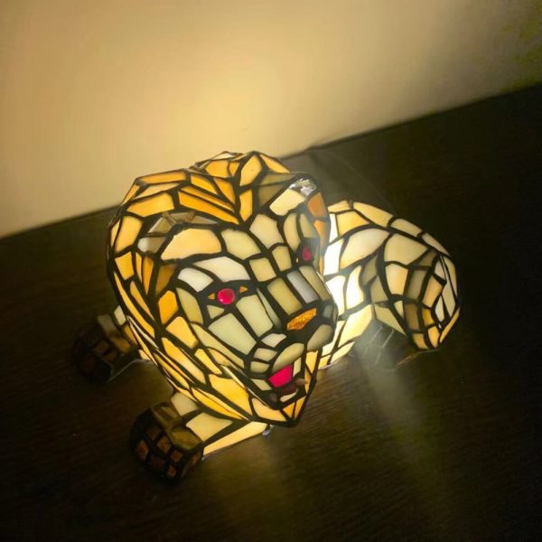Tiffany Creative Animal Stained Glass 1-Light Decorative Table Lamp - Image 22