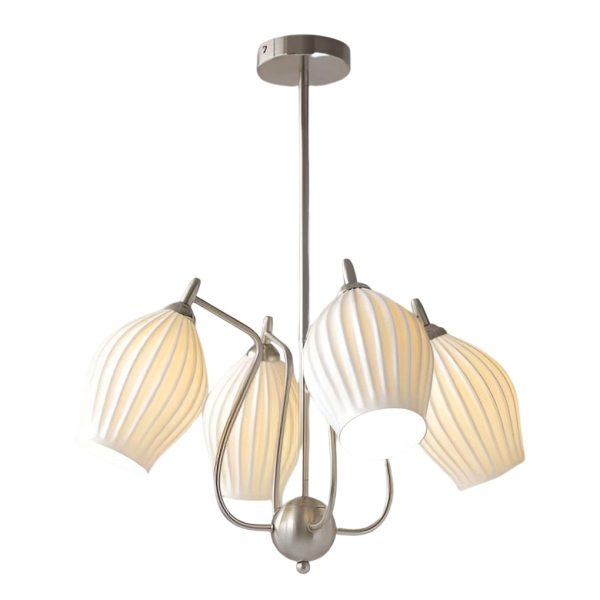 4 Lights Ceramics Flower shaped Warm Light Modern Ceiling Lights - Image 11