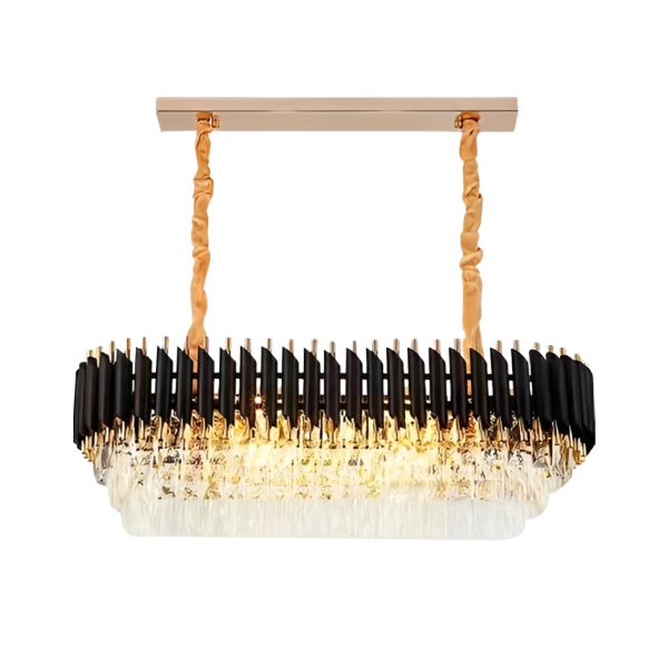 Round Oval Crystal Three Step Dimming Luxury Post-Modern Chandelier - Image 12