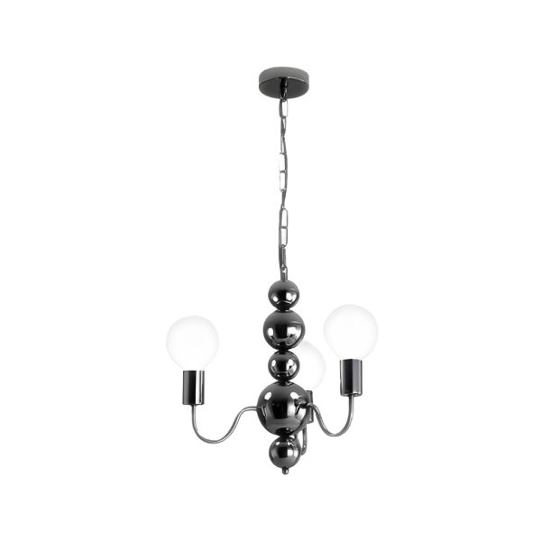 Iron Electroplating Glass Ball Shade Minimalist French Style Chandelier - Image 10