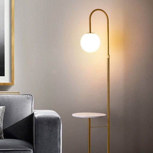 Nordic Minimalist Iron Marble  Table LED Standing Floor Lamp - Image 15