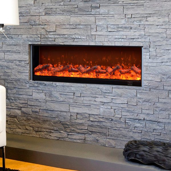 Simulated Firewood Flame Heating Decorative Recessed Fireplace Light - Image 3