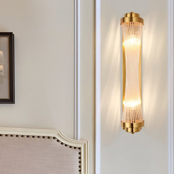 Adjustable Warm White Light LED Crystal Golden Nordic Wall Lamp Wall Sconce Lighting - Image 2
