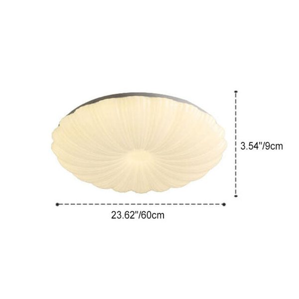 Modern Minimalist Shell Acrylic LED Flush Mount Ceiling Light - Image 11