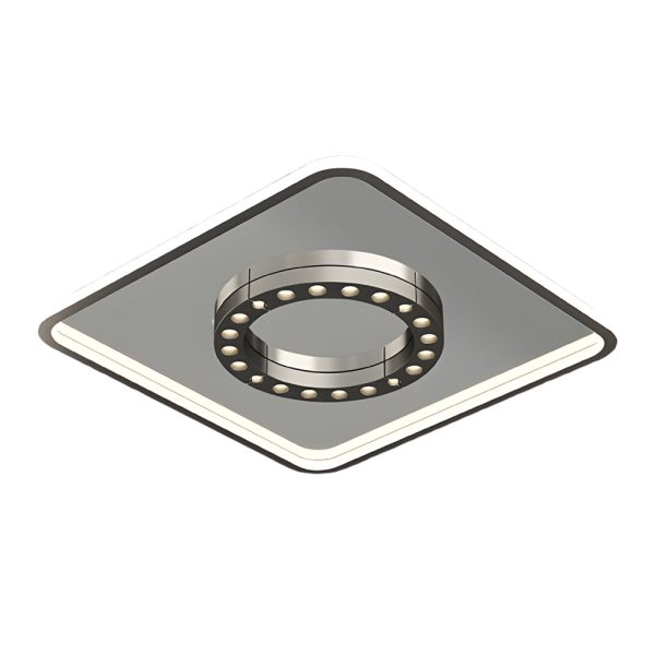 Square Round LED Anti-Glare 3 Step Dimming Modern Ceiling Lights Fixture - Image 11
