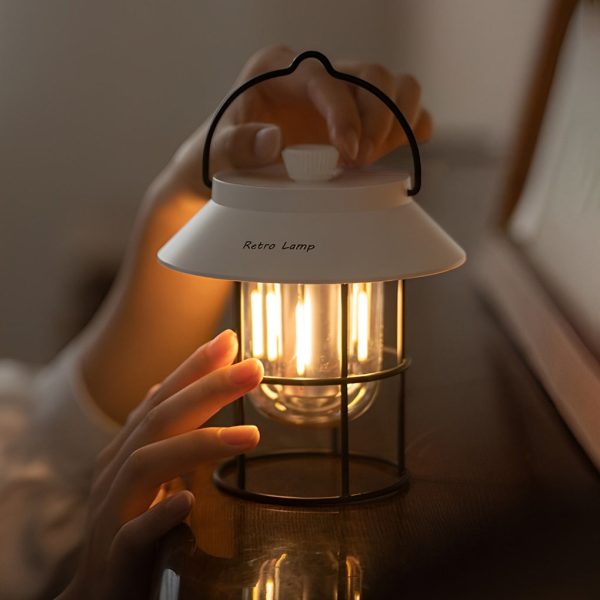 USB Rechargeable Dimmable LED Hanging Stand Portable Outdoor Lanterns - Image 7