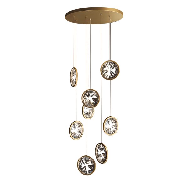 Gold Crystal Staircase Chandelier - Image 11