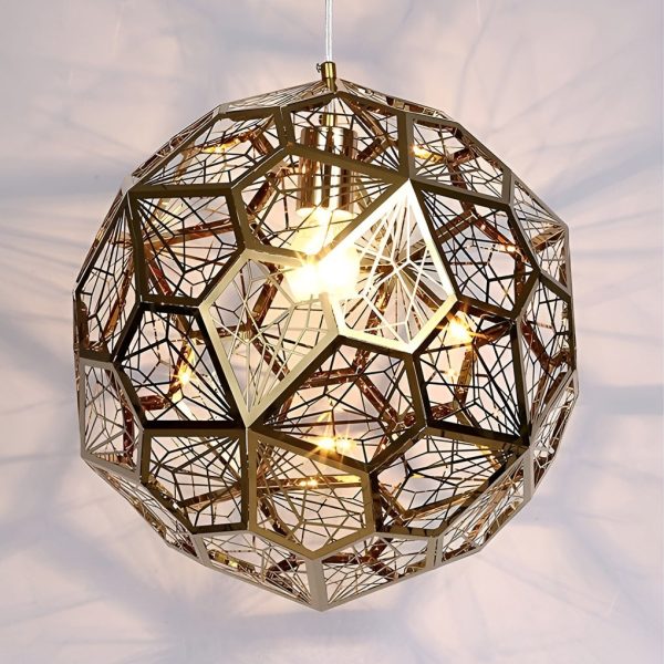 Geometric Spherical Postmodern Dining Room Chandelier Pendant Light - Image 6