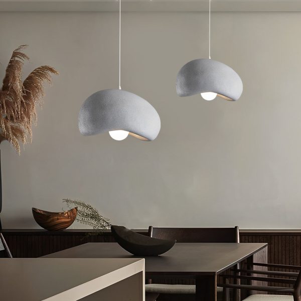 Creative Clouds Donuts Shape LED Semicircle Asian Style Chandelier Light - Image 2